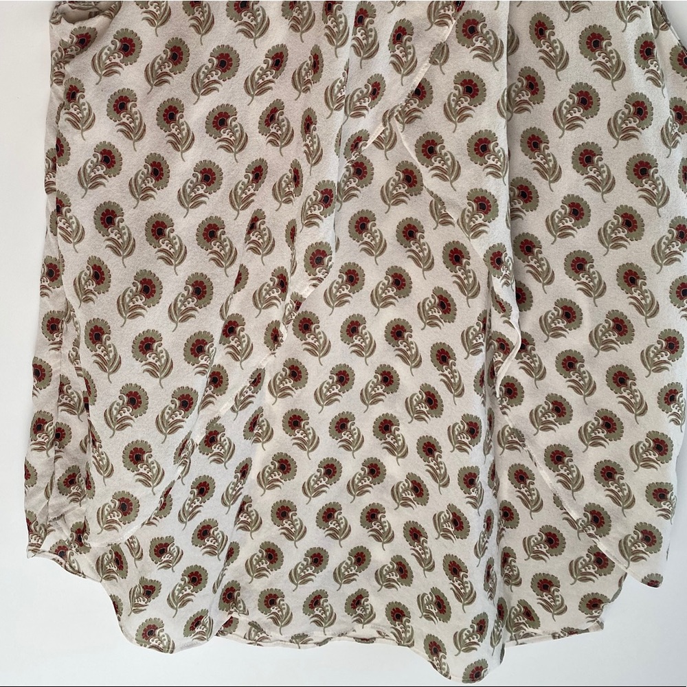 A.L.C Iggy Top In Eggshell & Sage Multi Size 4 - image 5